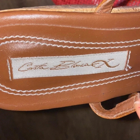 Costa  Blanca tan platform wedge sandals 7 New - Picture 4 of 9